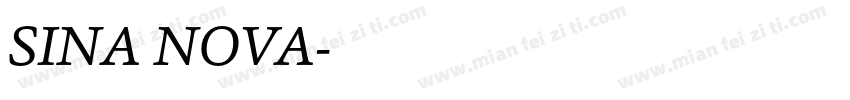 SINA NOVA字体转换